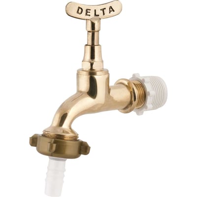 Torneira metálica para jardim, amarela, 3/4", 1128