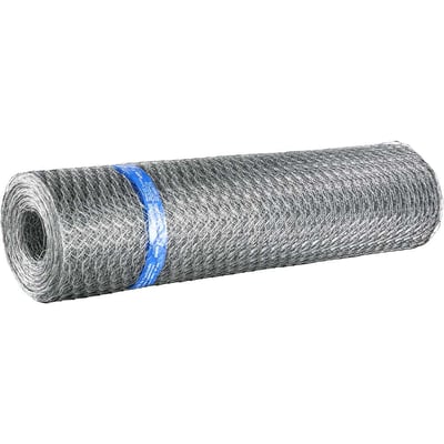 Tela metálica hexagonal, pinteiro, malha 1", 22 BWG x 1,0 m, com 50 m