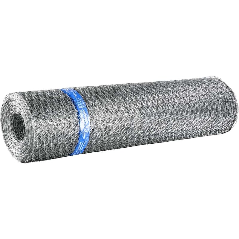 Tela metálica hexagonal, pinteiro, malha 1", 22 BWG x 1,0 m, com 50 m
