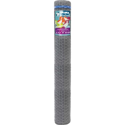 Tela metálica hexagonal, galinheiro, coleira branca, malha 2", 22 BWG x 1,8 m, com 50 m