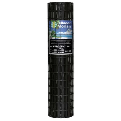 Tela alambrado com revestimento em PVC, 1,5 m, malha 100 mm x 50 mm, 3322