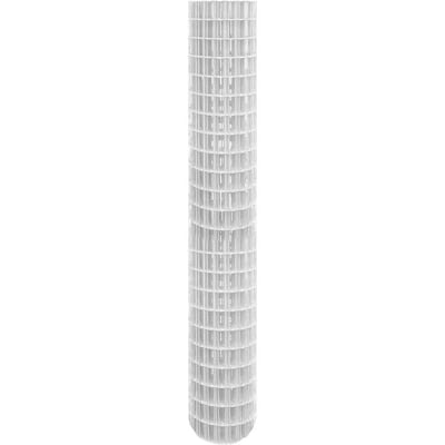 Tela alambrado, telacor branca, malha 10 cm x 5 cm, fio 2,5 mm, com 2,0 m x 25 m (altura x comprimento), 3736