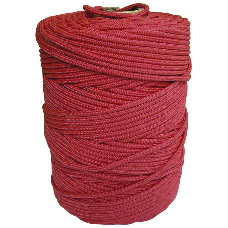 Corda multifilamento trançada 2,0 mm x 408 m, vermelha