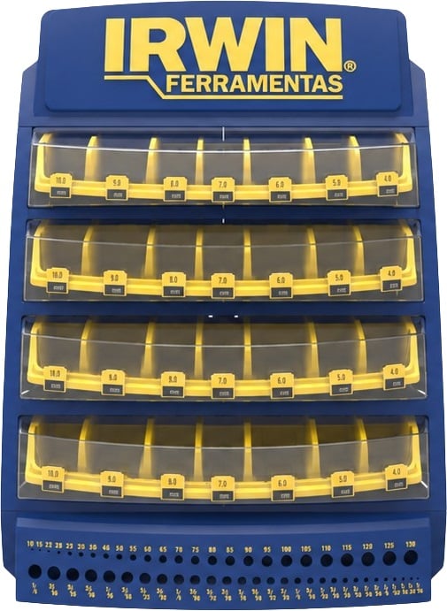 Expositor plástico de brocas