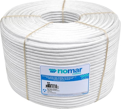 Corda multifilamento trançada, branca, 12 mm x 208 m, 43212061