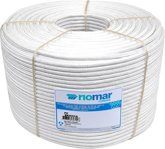 Corda multifilamento trançada, branca, 18 mm x 75 m, 43218061