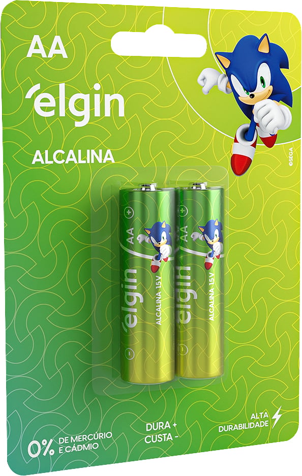 Pilha alcalina pequena (AA) 1,5 V, 2 peças, ELE000000082152