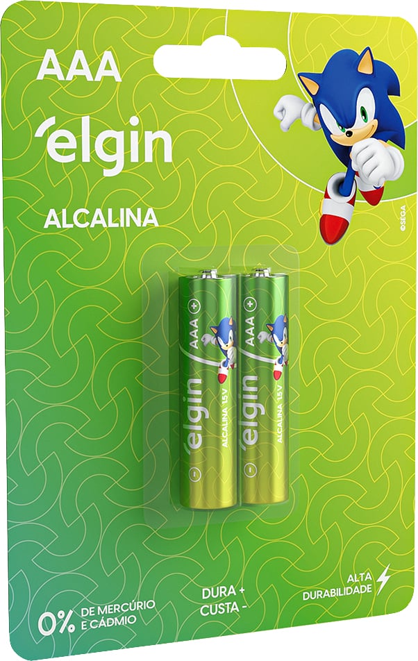 Pilha alcalina palito (AAA) 1,5 V, 2 peças, ELE000000082154