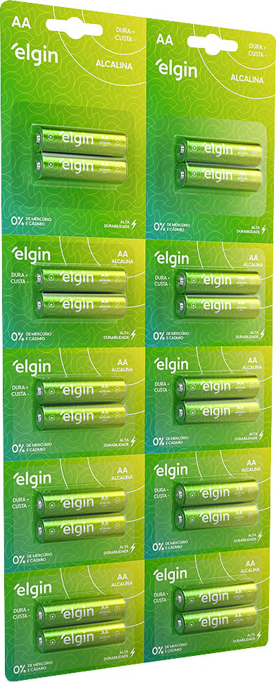 Pilha alcalina pequena (AA) 1,5 V, 20 peças, ELE000000082345
