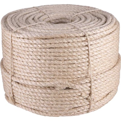 Corda de sisal 12 mm x 220 m, 3 pernas