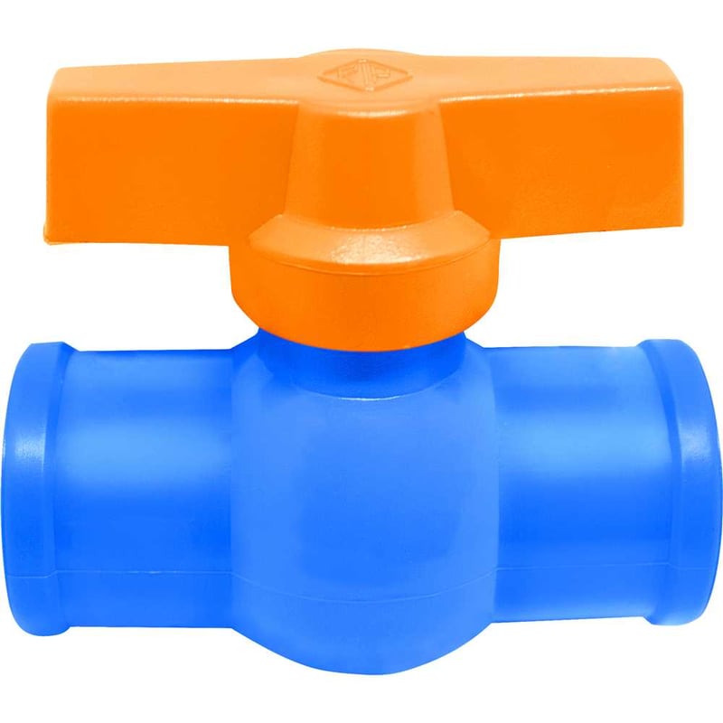 Registro de esfera em PVC soldável, 50 mm, RZ05, REBOUÇAS