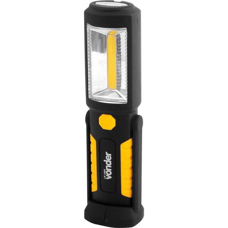 Lanterna recarregável de inspeção, 2 W COB + 3 LEDs