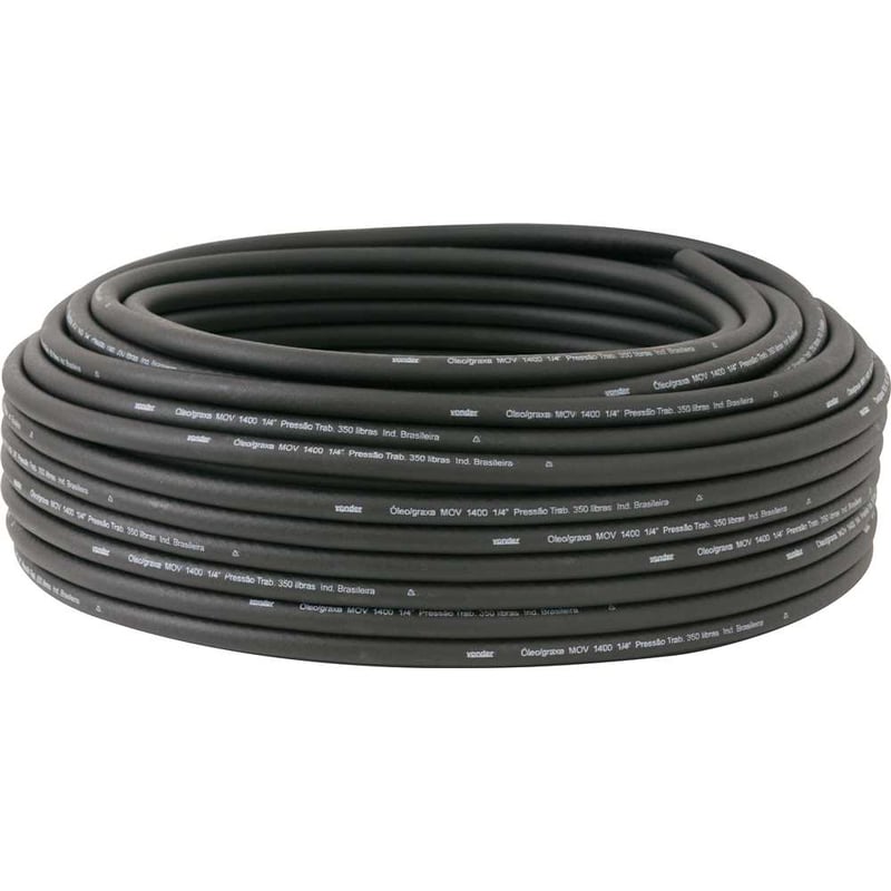 Mangueira para óleo e graxa, 1/4" - 6,35 mm, PT 350 lbf/pol², PVC