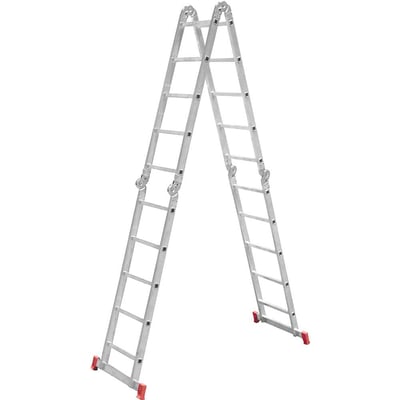 Escada de alumínio multifunção articulada, 5 x 4