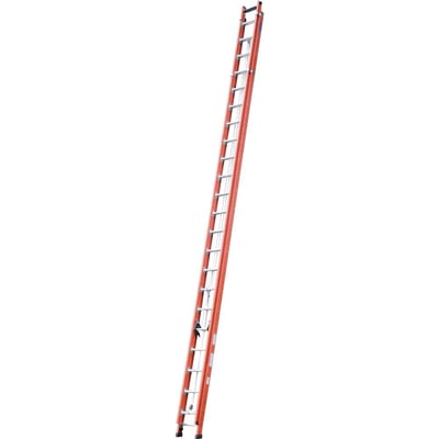 Escada extensível em fibra de vidro, 38 degraus, 6,95 m x 12 m