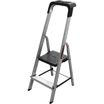 Escada em alumínio 2 degraus, 150 kg