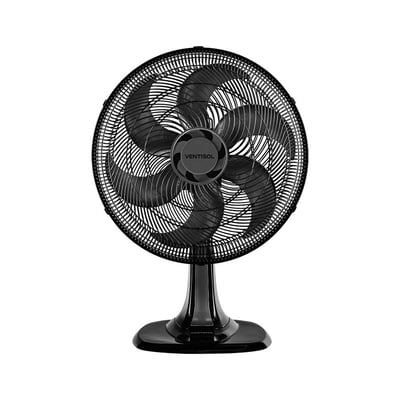 Ventilador de mesa turbo premium preto, com 6 pás, 220 V~, 551