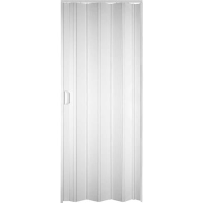 Porta sanfonada PVC, 96 cm x 210 cm, branco neve, 20133