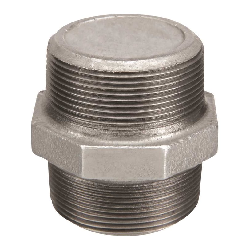 Niple duplo 3/4" NPT, preto, CL. 300, 683800641