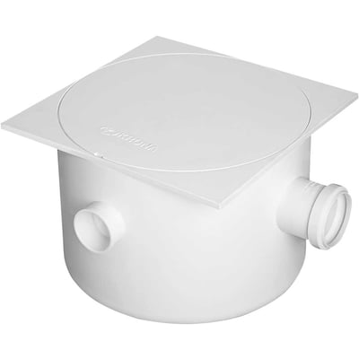 Caixa sifonada grelha quadrada, três entradas, 250 x 230 x 75, 925