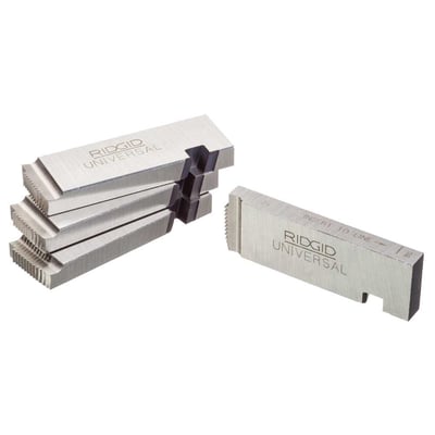 Jogo de cossinetes de aço carbono, 1/2" e 3/4" x 14 fios por polegada, para tubo rosca direita, modelo 47745