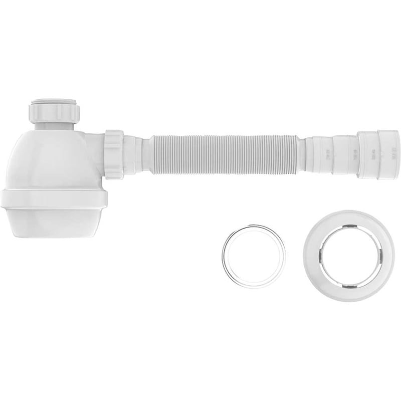 Sifão universal copo, branco, 795mm comprimento, 031301