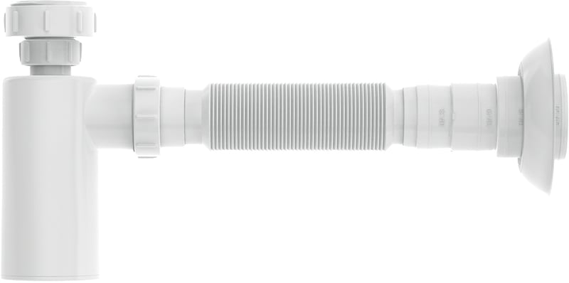 Sifão universal copo, branco, 480mm comprimento, 031302