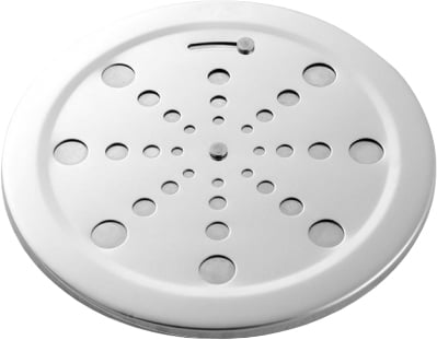 Grelha/Tampa para ralo 150,0 mm, redondo, em aço inox, com fecho, 291816