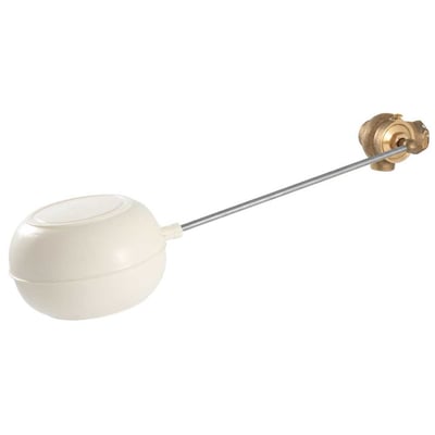 Torneira boia vazão total, 3/4", branca, 4562