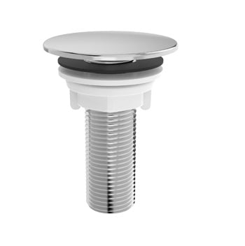 Plug tampão furo redondo cromado para bidês e lavatórios, 91502