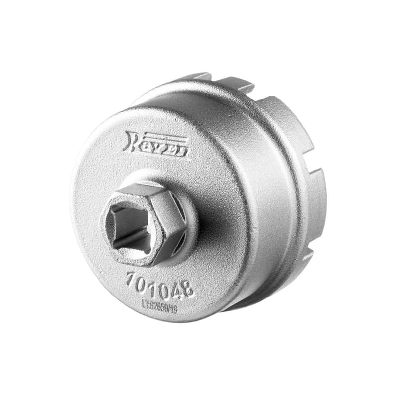 Chave de 64,5 mm, com encaixe de 14 lados, encaixe de 1/2", para filtro de óleo, 101048