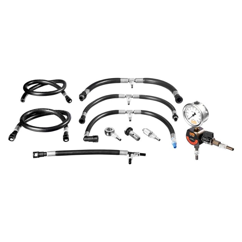 Conjunto para teste de baixa pressão em caminhões