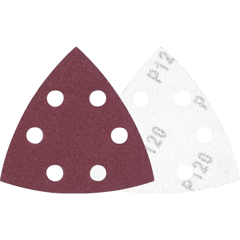 Lixa triangular com costado em pluma, grão 120, para lixadeira multifunção